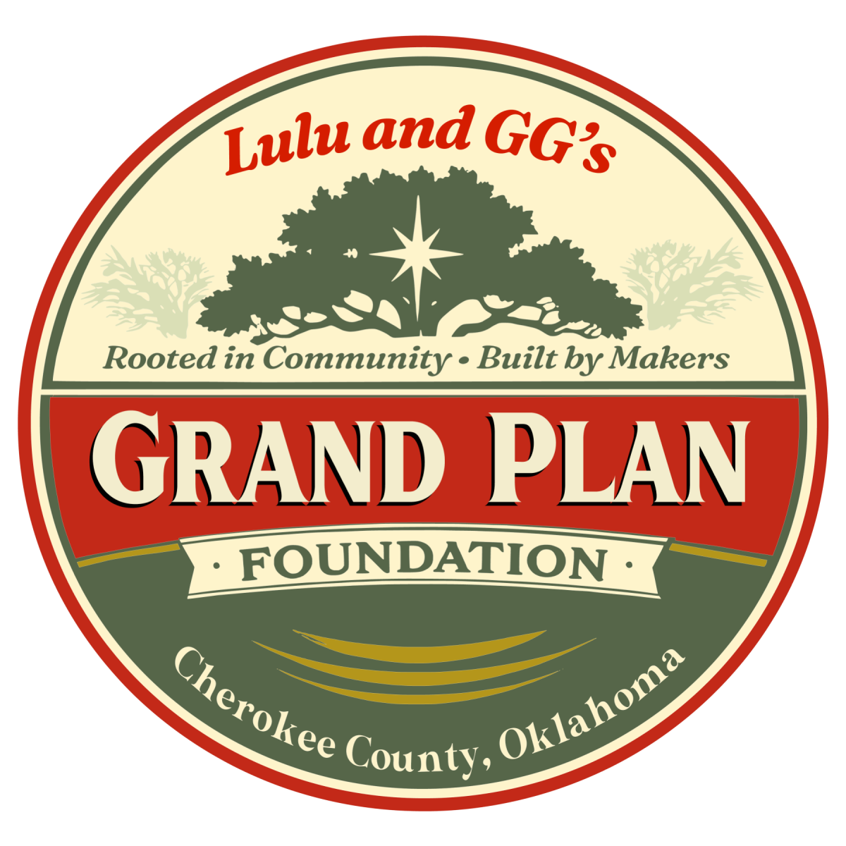 Lulu and GG's Grand Plan Foundation Logo for Grand Plan Foundation featuring a tree and the text "Lulu and GG's."